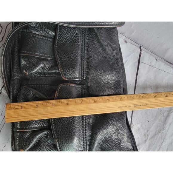 Fossil 75082 American Classic Black Pebble Leather Shoulder Bag READ - Picture 13 of 14